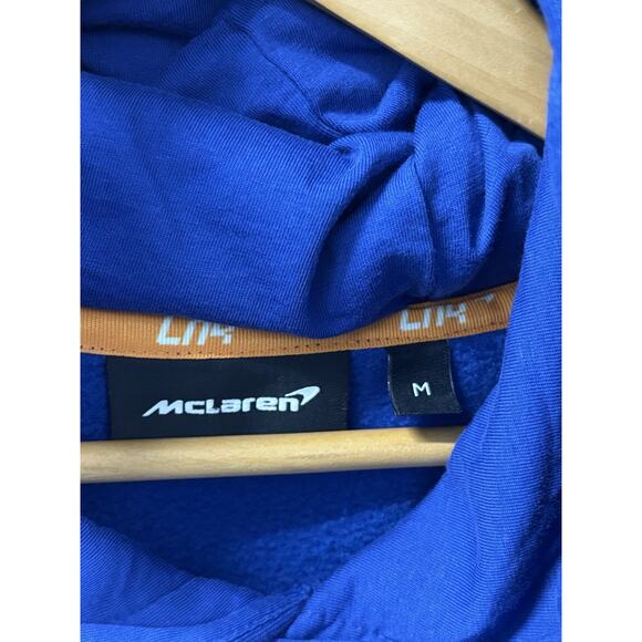 Lando Norris LN4 McLaren Formula 1 Team Racing Hoodie Men’s M Blue Sweatshirt - Picture 4 of 10